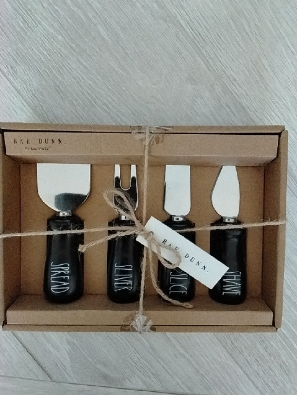Rae Dunn Black Handle Four-Piece Spread & Serving Tool Set